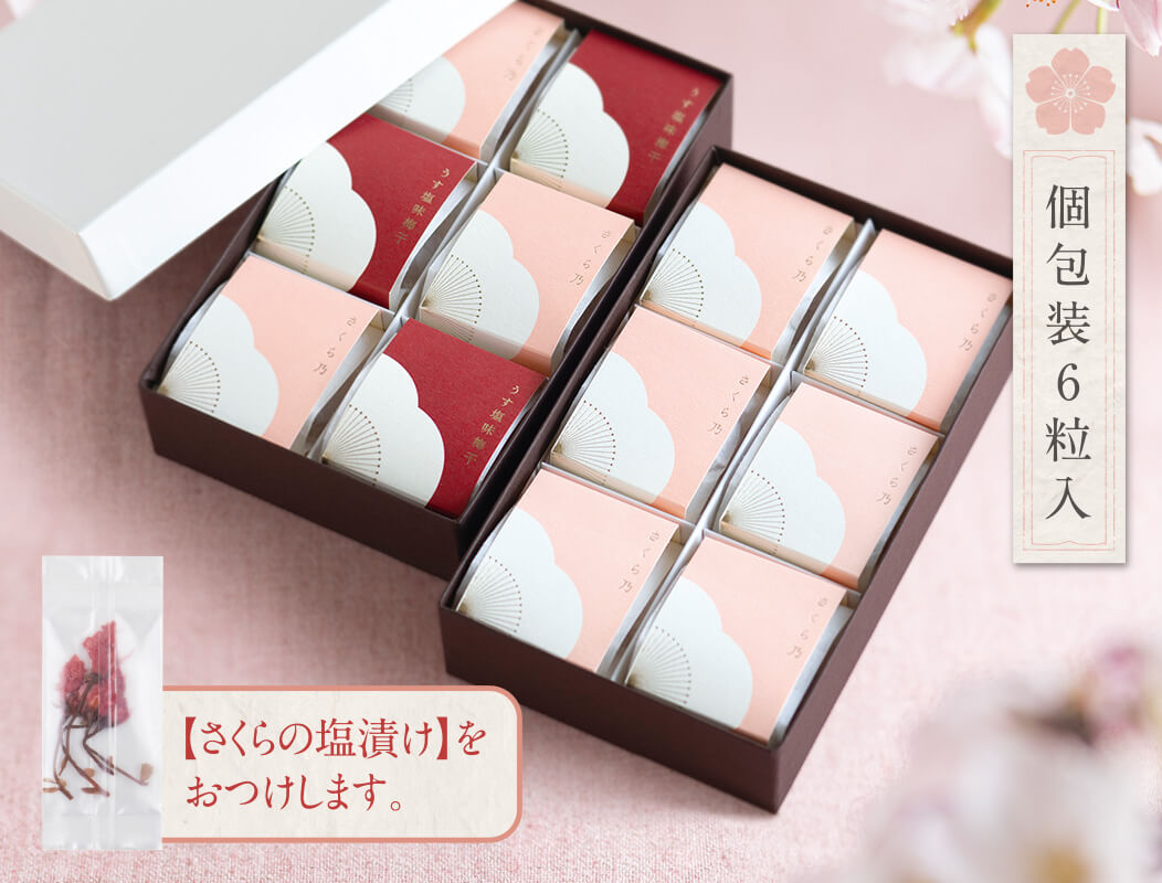 手土産にぴったりのさくら乃個包装。 石神邑オンラインショップ