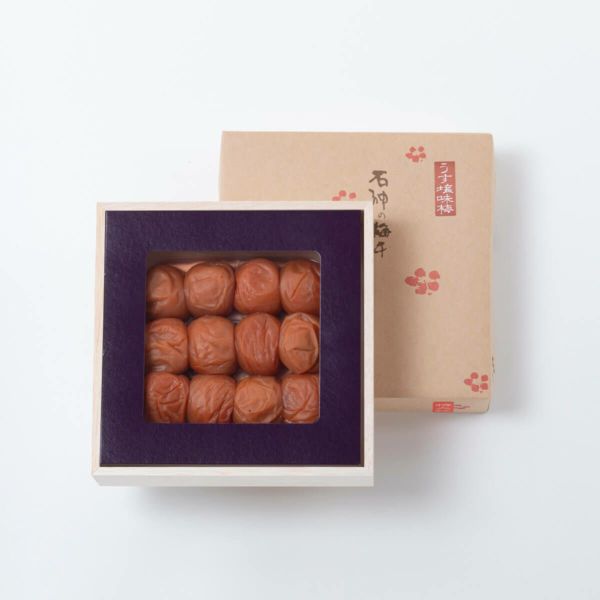 うす塩味梅干 特大粒 木箱 400g 石神邑オンラインショップ