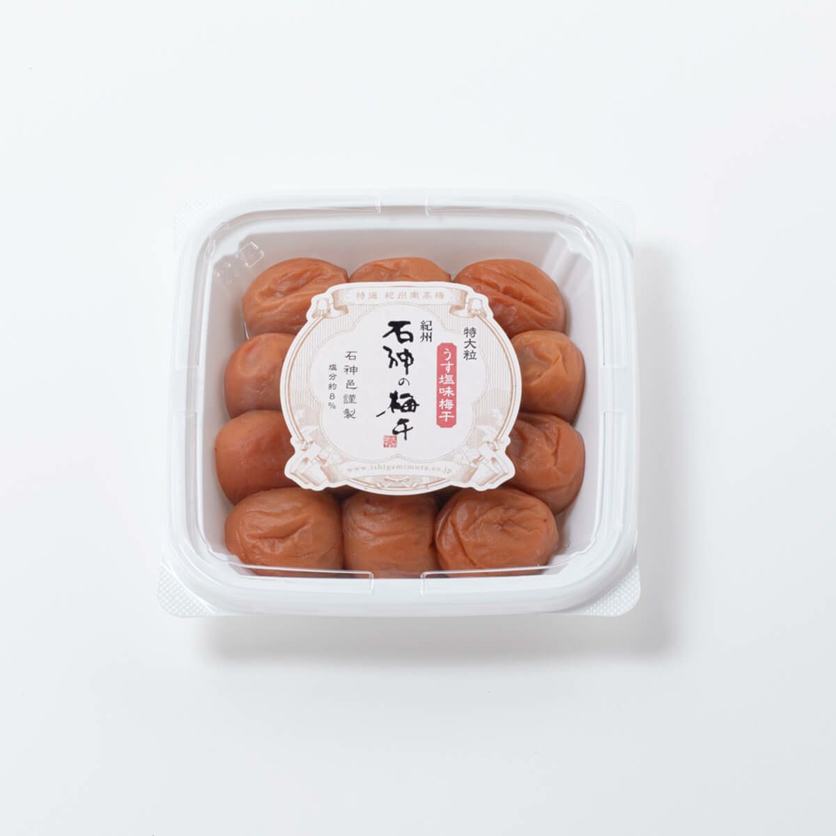 うす塩味梅干 特大粒 ペット容器 400g　石神邑オンラインショップ