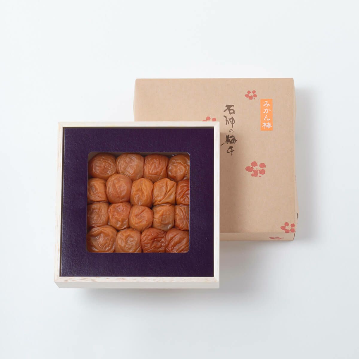 紀州南高梅 みかん梅 木箱 400g　石神邑オンラインショップ