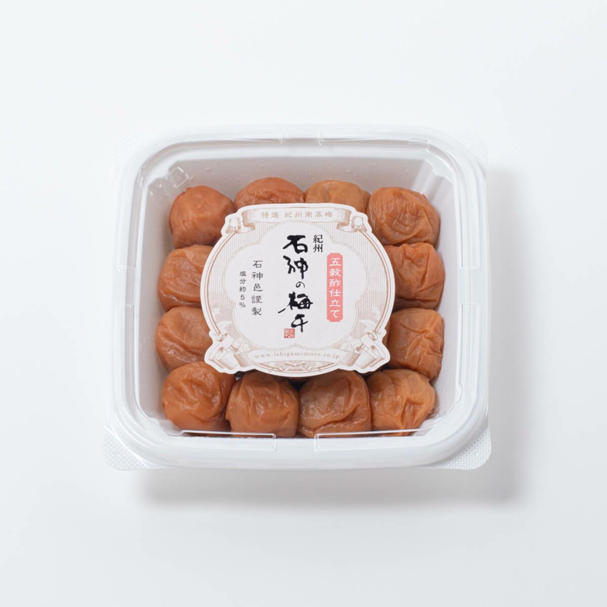 紀州南高梅　香壌栽培の梅干　五穀酢仕立て ペット容器 400g　石神邑オンラインショップ