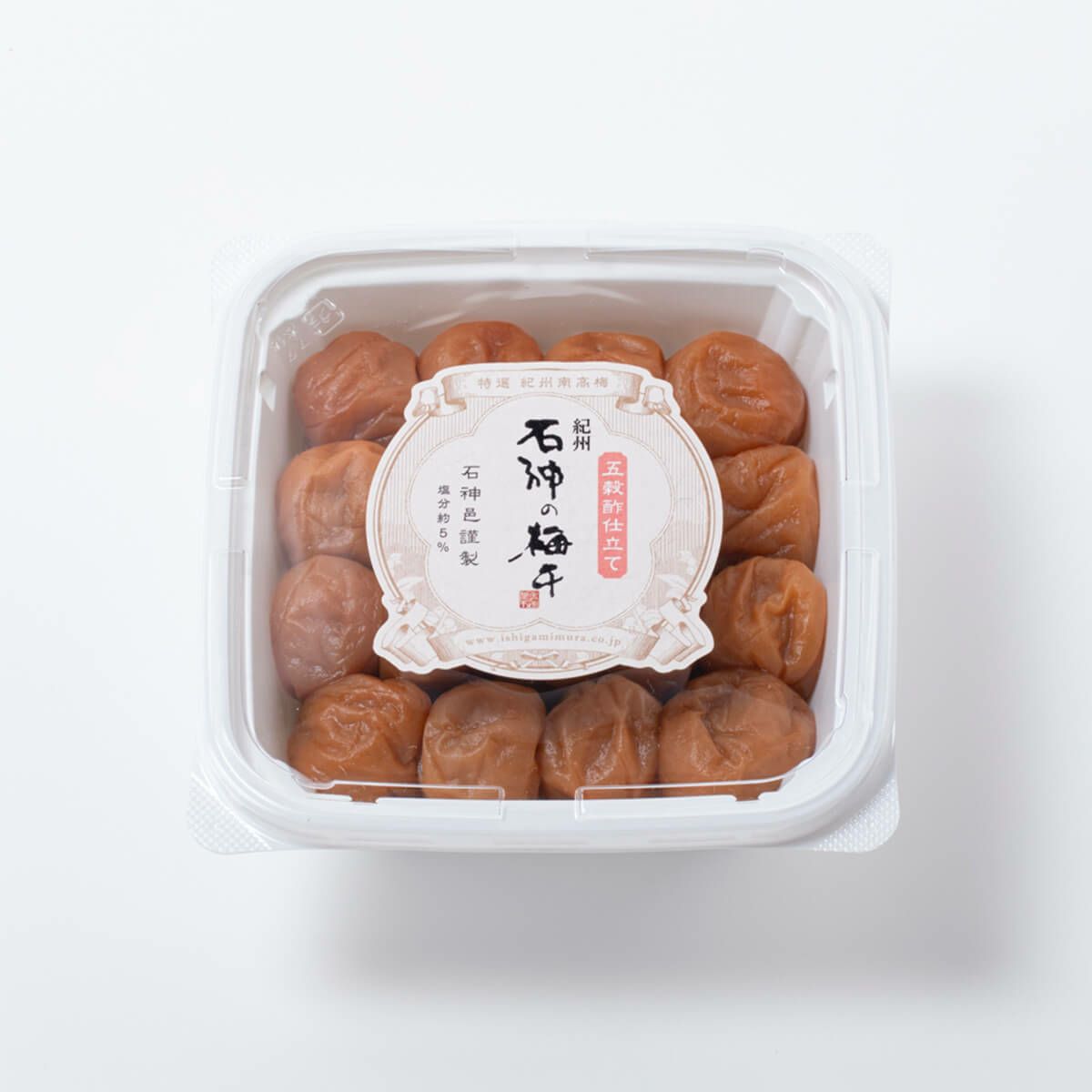 紀州南高梅　香壌栽培の梅干　五穀酢仕立て ペット容器 800g　石神邑オンラインショップ
