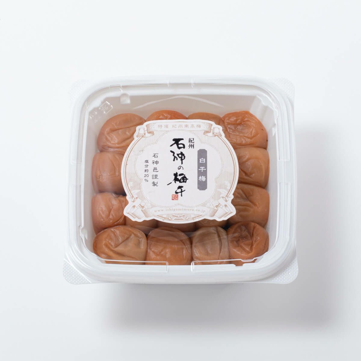 紀州南高梅　香壌栽培の白干梅 ペット容器 800g　石神邑オンラインショップ