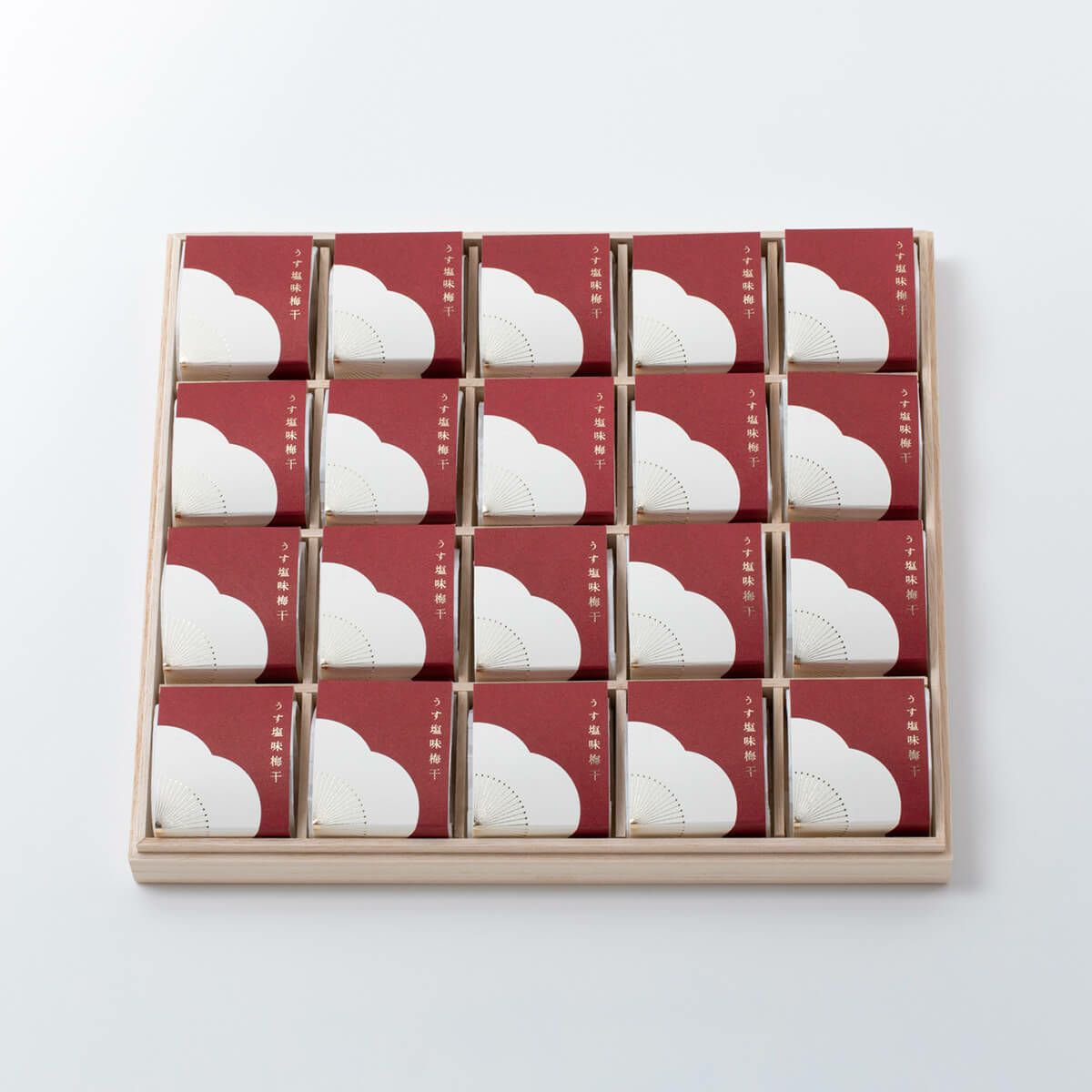 紀州南高梅 うす塩味梅干 個包装 20粒入 花ふきん包み 石神邑オンラインショップ