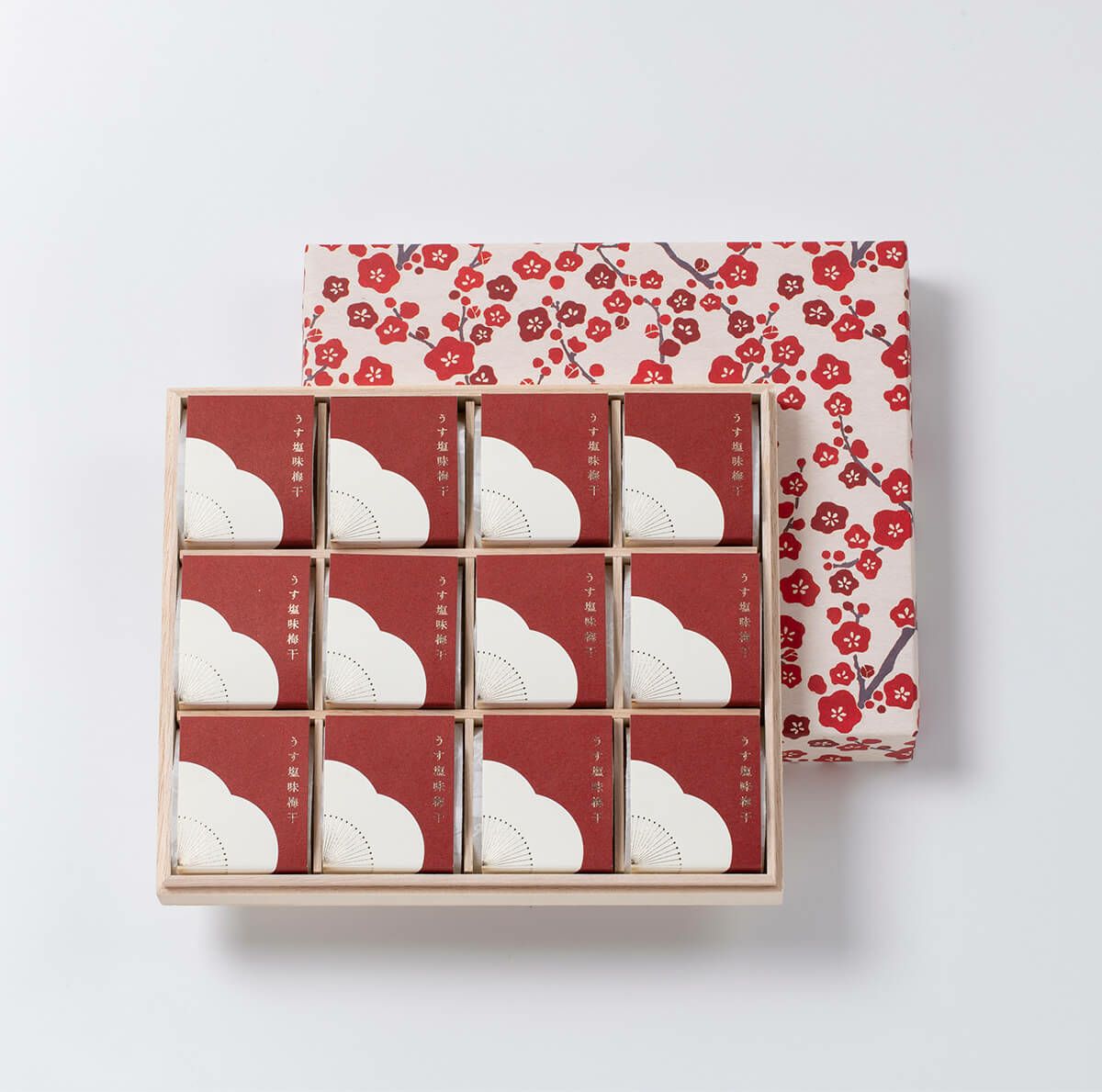 紀州南高梅 うす塩味梅干 個包装 12粒入 花ふきん包み 石神邑オンラインショップ