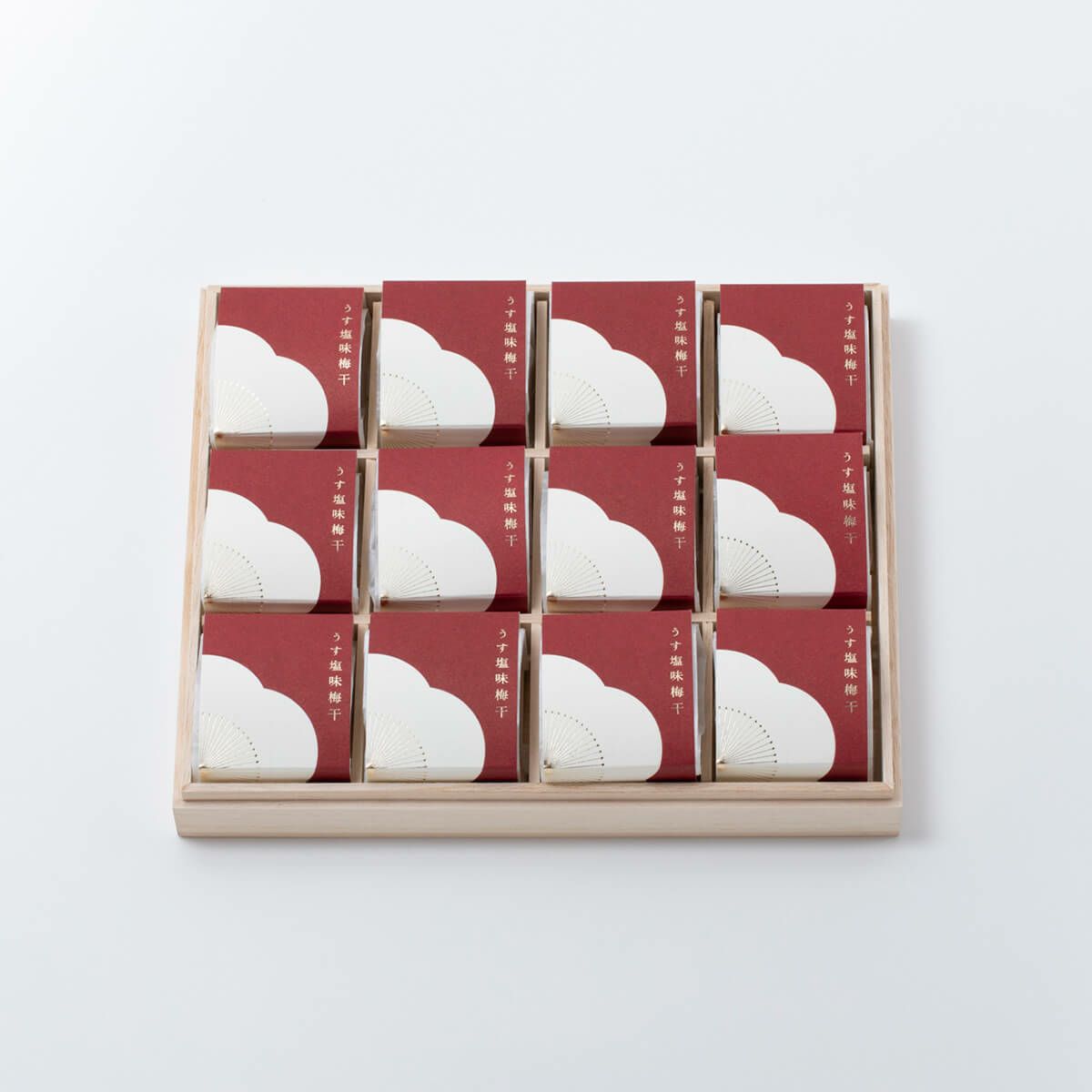 紀州南高梅 うす塩味梅干 個包装 12粒入 花ふきん包み 石神邑オンラインショップ