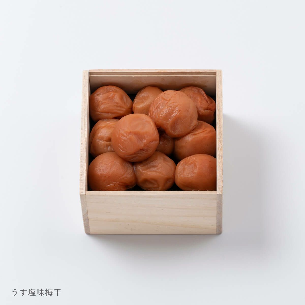 梅咲く木箱 うす塩味梅干 単品ギフト 250g水引き「梅結び」ラッピング　石神邑オンラインショップ