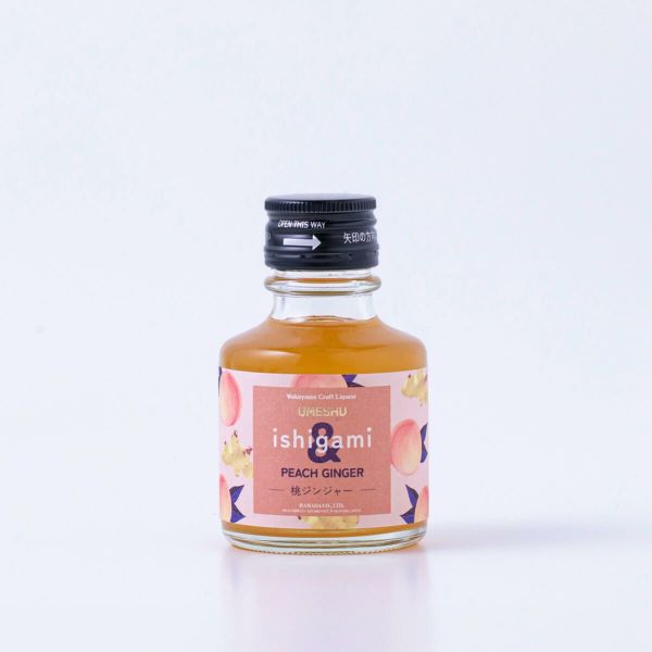 梅酒 ishigami＆（イシガミアンド）桃ジンジャー 90ml