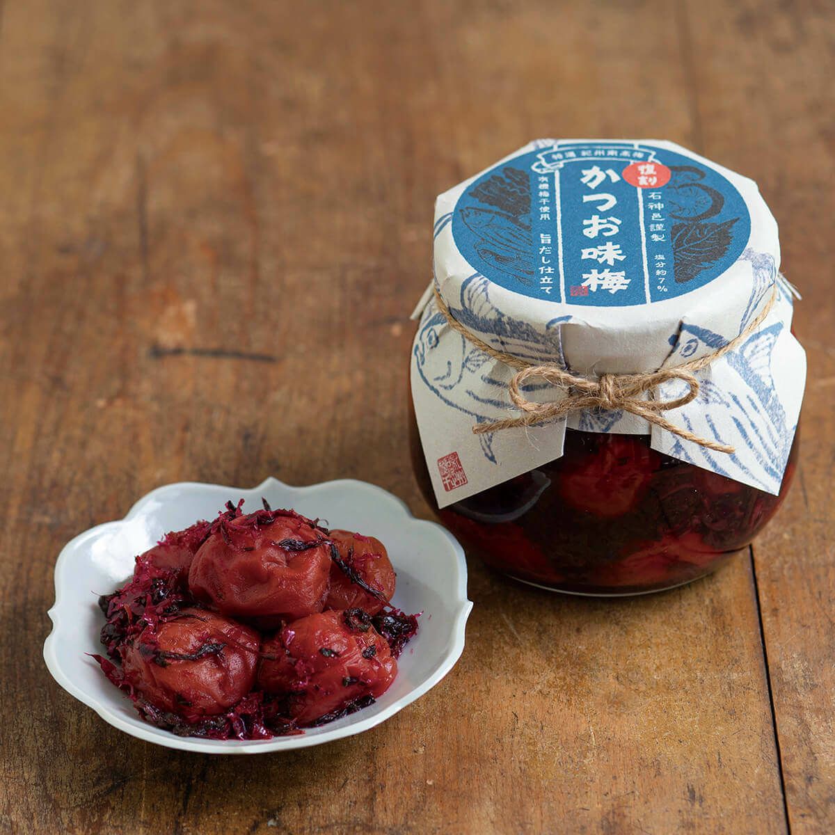 復刻かつお味梅 旨だし仕立て ガラス容器440g 石神邑オンラインショップ