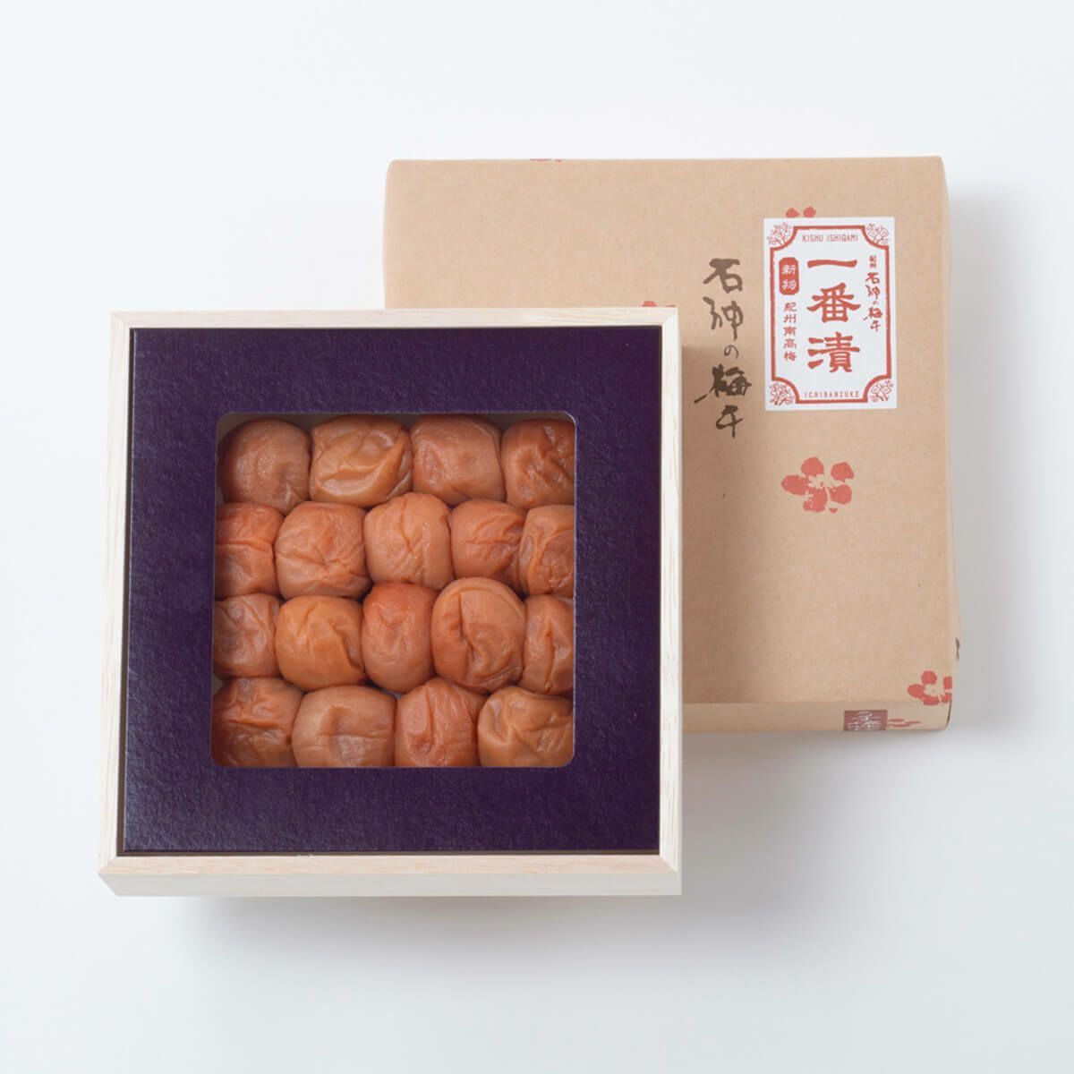 一番漬】 うす塩味梅干 木箱 400g　石神邑オンラインショップ
